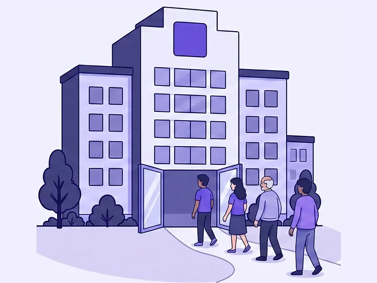 PEC360 illustration of an unused appointment slot being identified and filled for a waiting patient